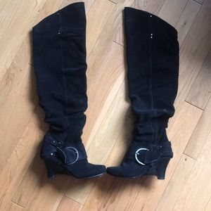 Over the Knee Black Boots